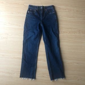 Topshop High Waisted Straight Jeans